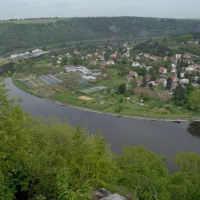 Výhled z hradiště Řivnáč